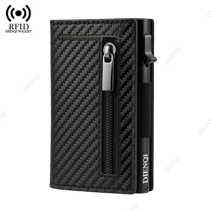 Rfid Credit Card Holder Men Wallets Mini Handbags Luxury Brand Bag Cardholder Case Leather Magnetic Coin Purse Hand Bag for Men