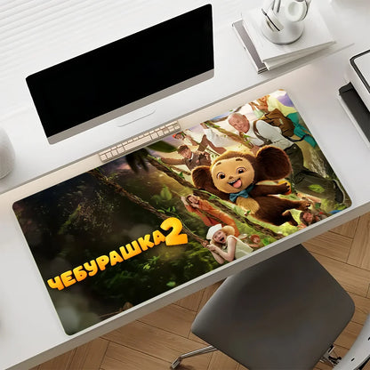 2026 Movie Cheburashka 2 Mouse Pad Non-slip Rubber Computer Mat Gamer Balance Decoracion Deskmat Laptop Office Large