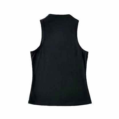 2024 Summer NEW Arrival Women Solid Color Causal Sexy Croped-Top Sleeveless Tank Streetwear