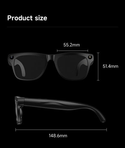 2026 4K HD Color Changing AI Smart Glasses Chat GPT 100MP Camera Bluetooth Call Voice Assistant Control Smart Glasses 2026 New