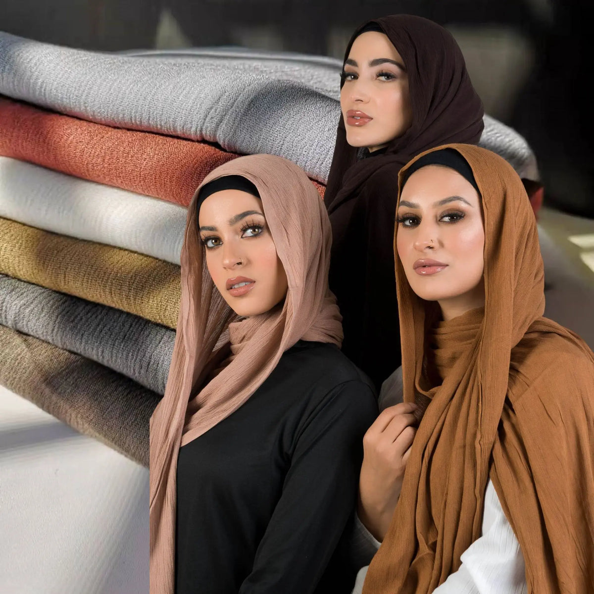 60 Color Cotton Crepe Shawl Headwraps Fashion Scarf Hijab For Women Veil Muslim Islam Hijab Cap Scarf For Muslim Shawl 200*90CM