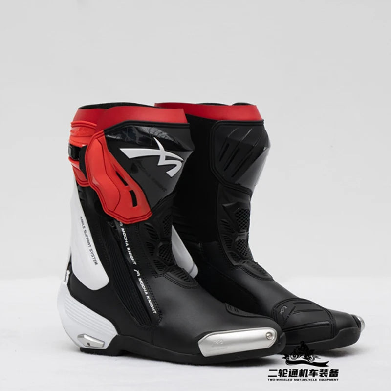 MOCHA Off-Road Riding Boots Ankle & Shin Impact Protection Non-Slip Wear-Resistant Sole for Track Enduro Competitive Riding