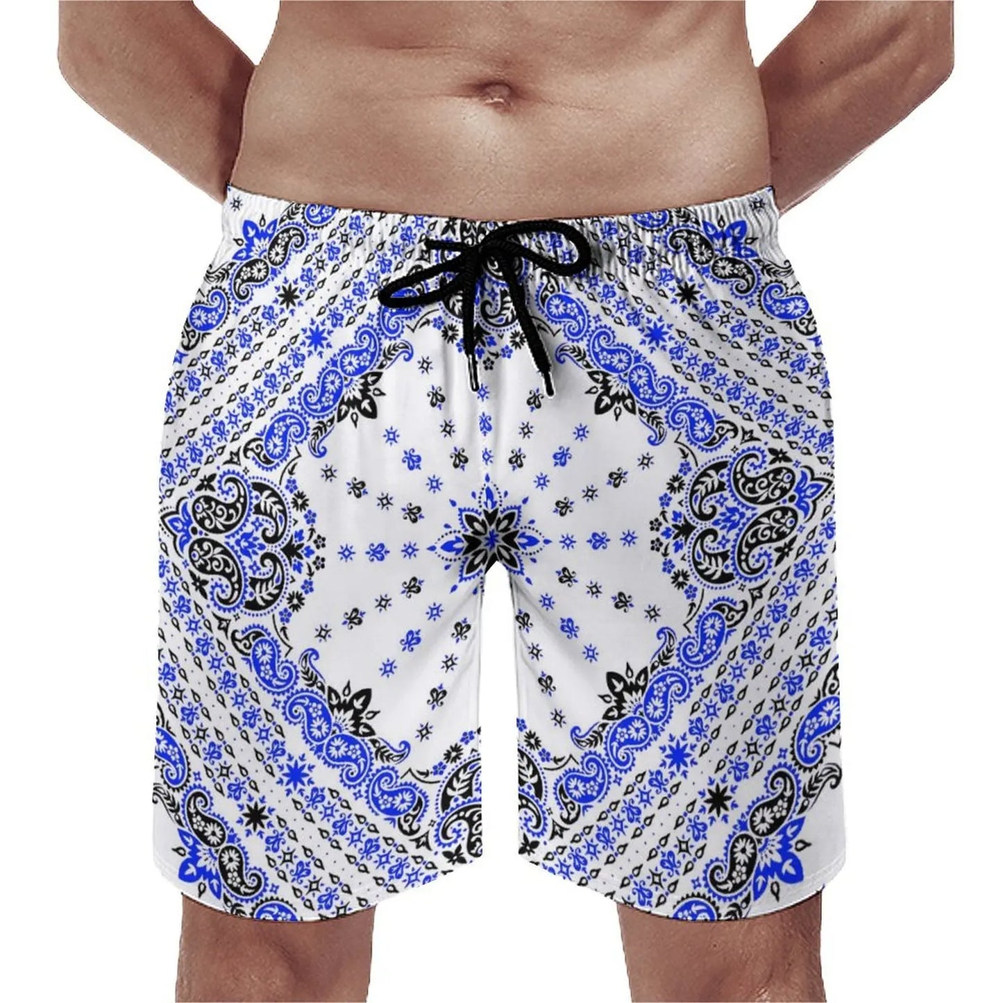 Customizable Bandana Men'S And Women'S Swimsuits Women One Piece Swimsuits Men Swimming Trunks And Beach Couple Outfits
