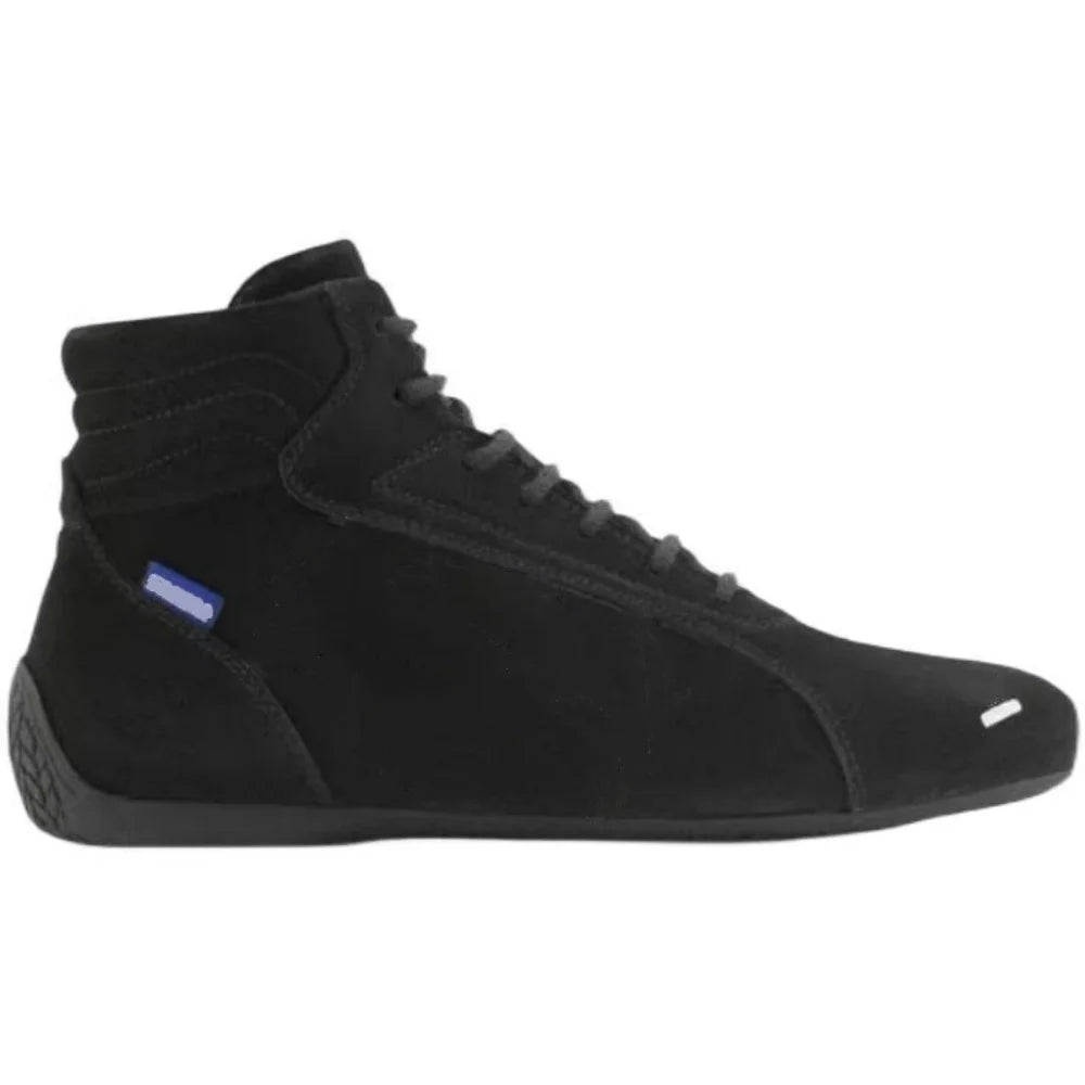 Suede Leather Racing Shoes Driving Cycling Karting Motorcycle Sneakers Riding Casual Sports Men's and Women's Boots