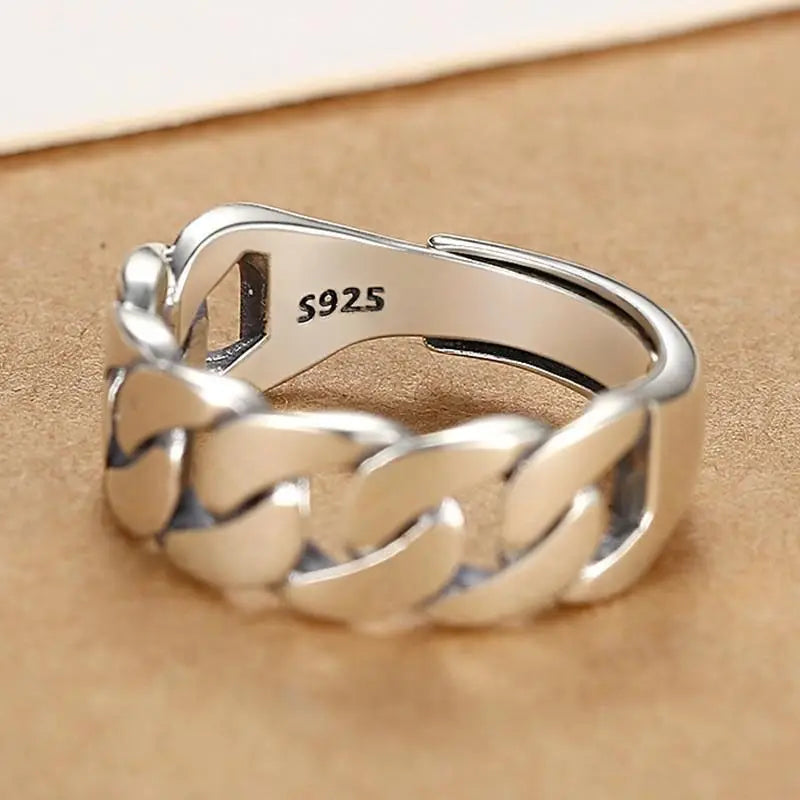 PANJBJ 925 Sterling Silver Golden Flower Rings For Women Drip Glaze Plant Irregular Adjustable Sweet Jewelry Gift Dropshipping
