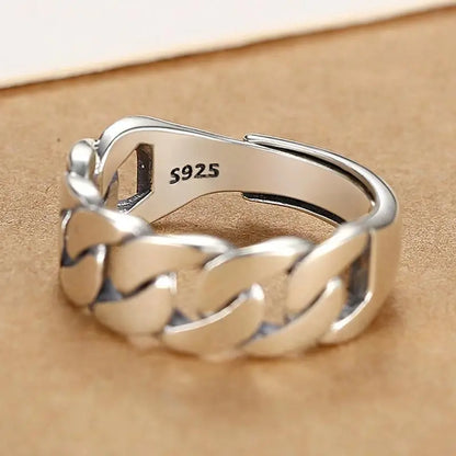 PANJBJ 925 Sterling Silver Golden Flower Rings For Women Drip Glaze Plant Irregular Adjustable Sweet Jewelry Gift Dropshipping