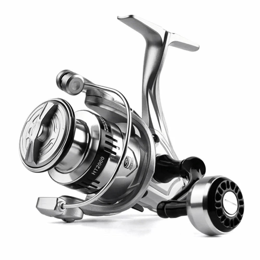 Fisherman Metal Spool Spinning Reel 5.2/1 Gear Ratio Heavy Duty Bait Cast Reel Comfortable Smooth Fishing Reel Lake Fishing