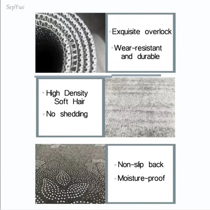 VIKAMA Retro Tire Print Motorcycle Pit Mat Anti Slip Waterproof Oil Resistant Floor Rug For Motorbike Garage Workshop Parking