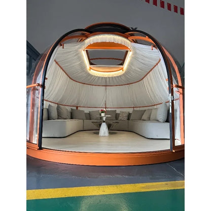 PC Transparent Geodesic Dome Bubble Starry Sky Glamping House Tent 3m 5m 8m Prefab Dome for Outdoor Camping Use Sale