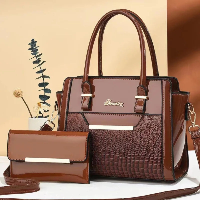 Brand Ladies Shoulder Bag 2 Piece Set Luxury Handbags Women Bags Designer Hand Bags for Women 2025 New Crossbody Sac