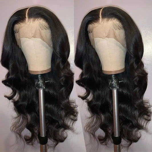 Body Wave ce Front Synthetic Wigs,Long Glueless Lace Front Wig with Pre Plucked Natrural Hairline and Baby Hair