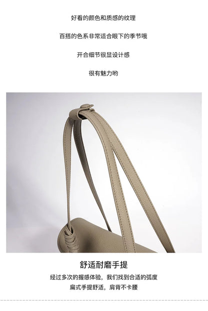 Women's Genuine Grade Cowhide Leather Fashion Tote Handbag Luxury Designer Brand Ladies Shoulder Underarm Bag for Woman 2026 New