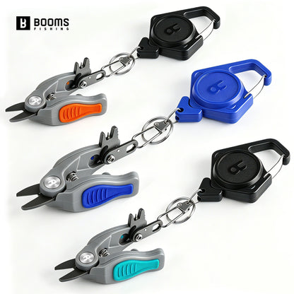 Booms Fishing Stainless Steel Mini Fishing Line Cutter Small Fishing Braided Mono and Fluoro Lines Scissors Fishing Gear Tools