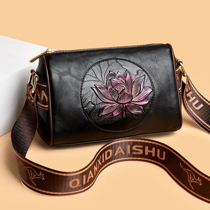 Shoulder Bag Casual Women Handbag Soft Leather Shoulder Crossbody Bags for Women New Fashion Print Ladies Messenger Tote Bag