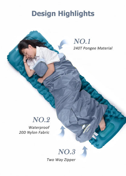Naturehike Sleeping Bag LW180 Ultralight Cotton Sleeping Bag Waterproof Hiking Sleeping Bag Summer Outdoor Camping Sleeping Bag