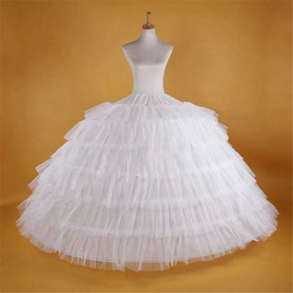 Full White Ball Gown Hoops Wedding Accessories Petticoat Underskirt Slips Quinceanera Gown for Wedding Dress