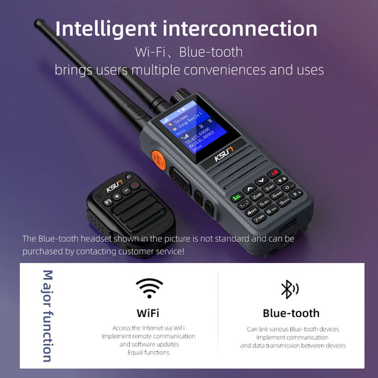 KSUN 4G POC Network Radio Long Range Analog Uhf Two Mode Radios Walkie Talkie Compatible with Zello Real-ptt Poc Global App