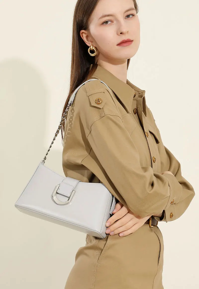 Genuine Leather Women's Bag Luxury Designer Adjustable Shoulder Bags Classic Crossbody Chain Bag Cowhide Fashion Handbags 2979