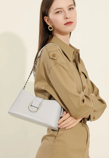 Genuine Leather Women's Bag Luxury Designer Adjustable Shoulder Bags Classic Crossbody Chain Bag Cowhide Fashion Handbags 2979