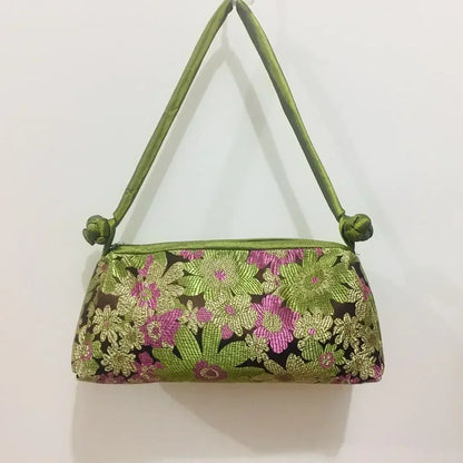 Fashion Vintage Fringe Bag Small Shell Bags Chain Women Shoulder Crossbody Bag Crane Flying Women's Handbags Purses Embroidery