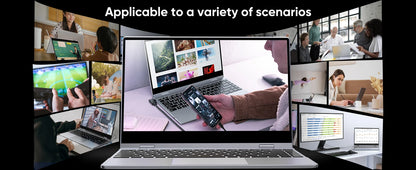 Dopesplay 14.1Inch Portable Monitor Lapdock Built-in 50000mAh Battery 10-Points Touchscreen 1080P HDR IPS Second Screen Extender