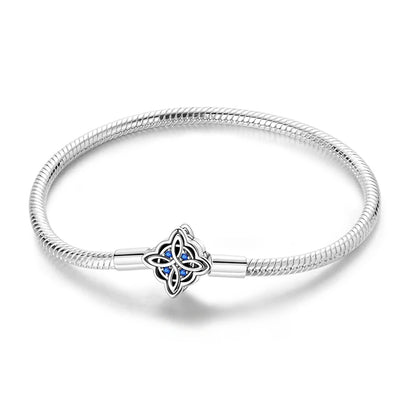 925 Sterling Silver Heart Love Snake Chain Bracelet Infinite Knot Butterfly For Women Fit Original Charms Beads Jewelry Gift