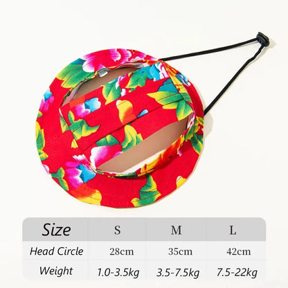 Pets Hat with Ear Holes Adjustable Baseball Cap for Medium Small Dogs Summer Fashion Cats Sun Cap Pet Outdoor Hat Pet Supplies