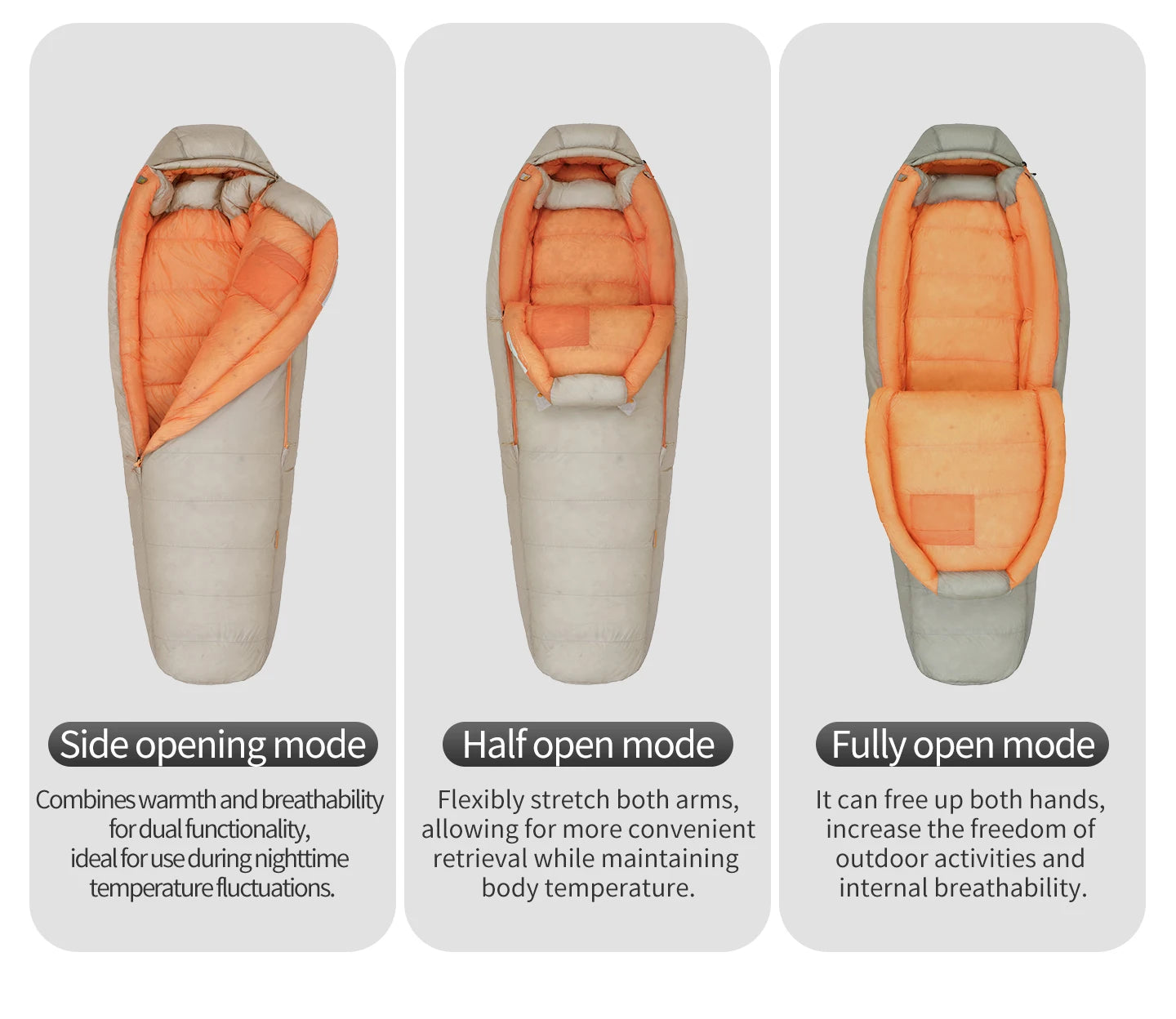 Naturehike Snowbird Pro Goose Down Sleeping Bag Winter Sleeping Bag Ultralight Hiking Camping Goose Sleeping Bag Thickened Cold