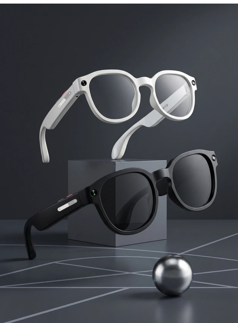 2026 4K HD Color Changing AI Smart Glasses Chat GPT 100MP Camera Bluetooth Call Voice Assistant Control Smart Glasses 2026 New