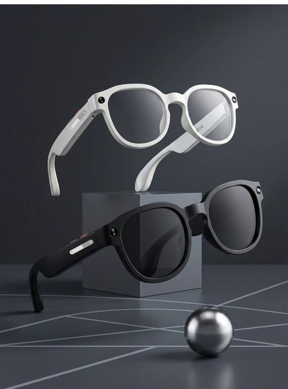 2026 4K HD Color Changing AI Smart Glasses Chat GPT 100MP Camera Bluetooth Call Voice Assistant Control Smart Glasses 2026 New