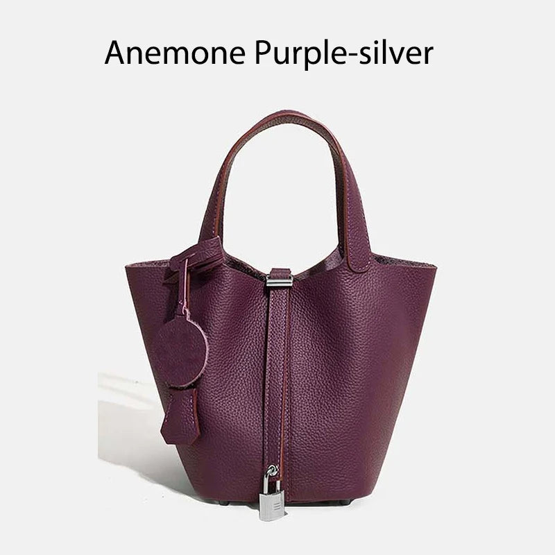 Women Bags Handbags Bucket Bag Real Leathe Fashion Tote Bag Genuine Leather Luxury Desginer Big Size Large Lady Hand Bags