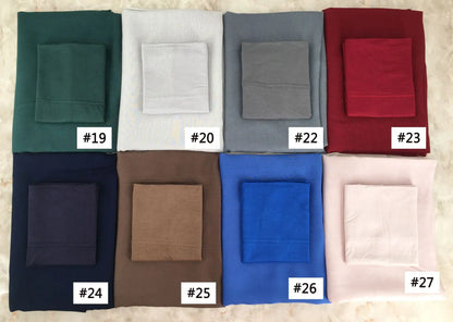 84colors Modal Hijab with Modal Undercap Set Basic Stretchy Pullover Headscarf Thin Breathable Sunscreen Head Wrap Hijabs Scarf