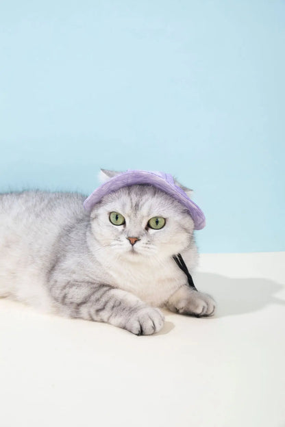 Pets Hat with Ear Holes Adjustable Baseball Cap for Medium Small Dogs Summer Dye Cats Sun Cap Pet Outdoor Hat Pet Supplies