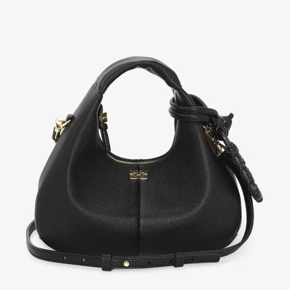 Designer Luxury Hobo Bag Women Faux Grained Leather Mirror Hangtag High Quality Handbag 2026 Trend Twisted Knot Crossbody Bag