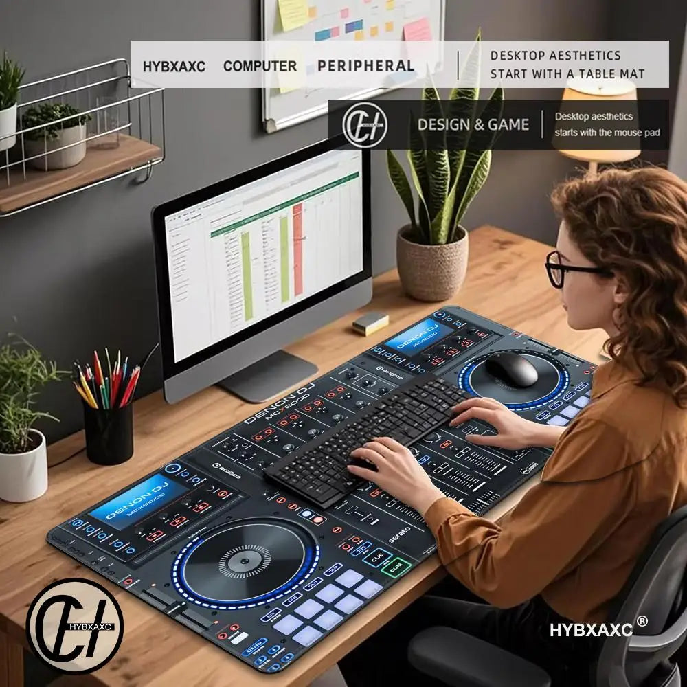 HYBXAXC gaming computer easy to operate rubber mousepad laptop radio controller workbench keyboard pad deskpad