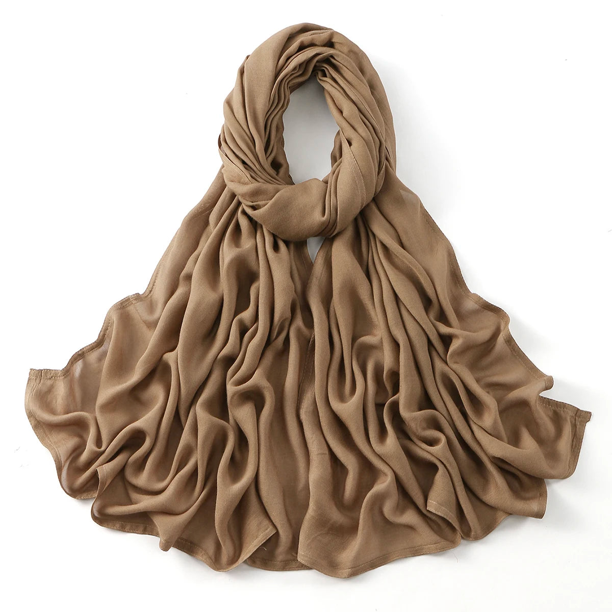 185*75cm Muslim Modal Hijab Rayon Cotton Shawls For Women Thin Plain Scarf Big Size Headscarf Islamic Turban Headband
