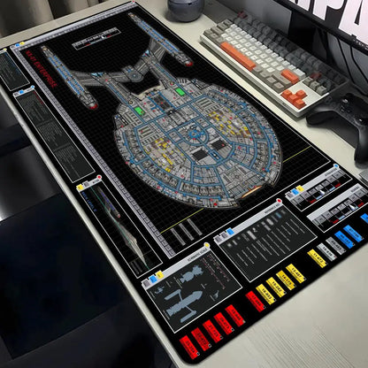 Large Gaming Pad XXL 1200x600 Computer Gamer Star Trek Mouse Pad Cartoon Keyboard Mouse Mat Desk Mouse Pad for PC Desk Pad