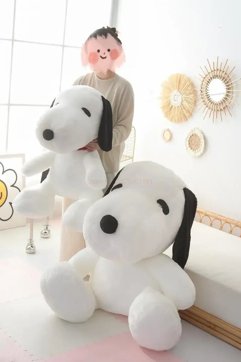 Kawaii Big Size Snoopy Plush Toy White Dog Soft Pillow Stuffed Doll Cartoon Animal Birthday Gifts For Girlfriends Kids Decorate