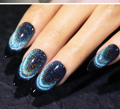 AWStorG 5ML Colorful Laser Cat Magnetic Gel Blue Glitter Shine Soak Off  Semi Permanent  UV Gel Nail Art Varnish Nail Supplies