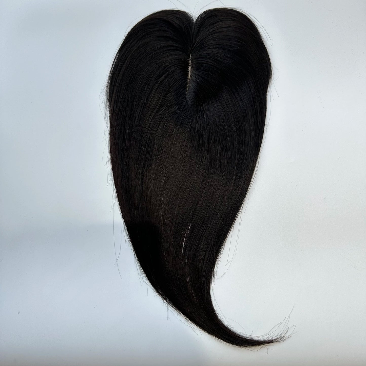 Lace Front Topper For Women Human Hair With Pre-Cut Bangs & Middle Part | 10x12cm 12inch Easy To Wear Wig