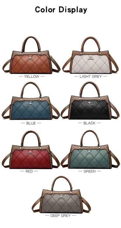 Top Quality Leather Hand Shoulder Bags for Women Luxury Handbags Women Bags Designer Casual Large Capacity Tote Bag Sac