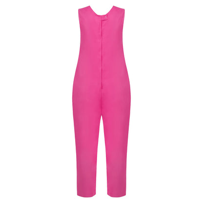 Women's Elderly Anti-Strip Adaptive Jumpsuit Back Legs Zip Long Sleeve Long Pants Nursing Rompers for Special Needs Disabilities