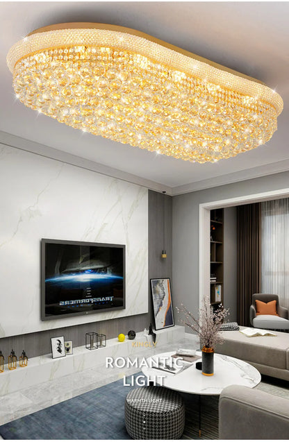 Luxury Crystal Led Ceiling Lights for Living Room Modern Ceiling Chandelier Dining Room Chandeliers Lighting Lamps Ceilings Lamp