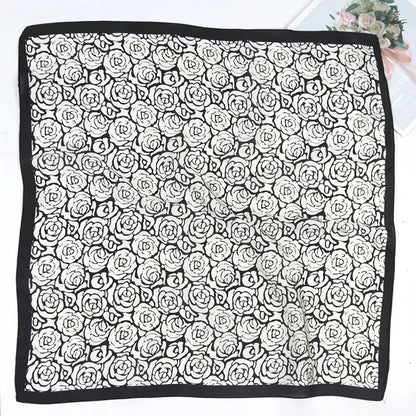 2026 Designer Women Chiffon Foulard Bandana Scarf 70cm Shawl Kerchief Square Headscarf Scarves Head Wraps Scarves Female Scarf