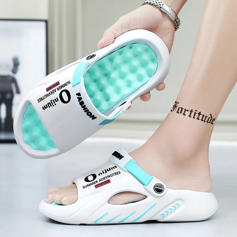 Men Sandals New Summer EVA Soft-soled Platform Slides Slippers Indoor Outdoor Walking Beach Shoes Flip Flops Mens Shoes