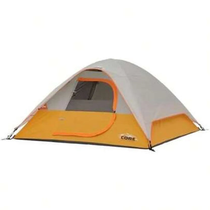 6 Person Family Camping Dome Tent Waterproof Weather Resistant Easy Setup Portable Lightweight with Gear Loft Storage Carry Bag for Hiking Backpacking Outdoor Adventure Backyard Beach Picnic Travel Fits 4 5 6 Adults Kids