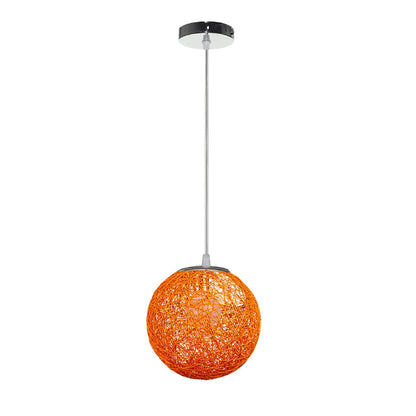 Nordic Hand-woven Rattan Pendant Lights Ceiling Chandelier Modern Hanging Lamps Restaurant Living Room Kitchen Lighting Fixtures