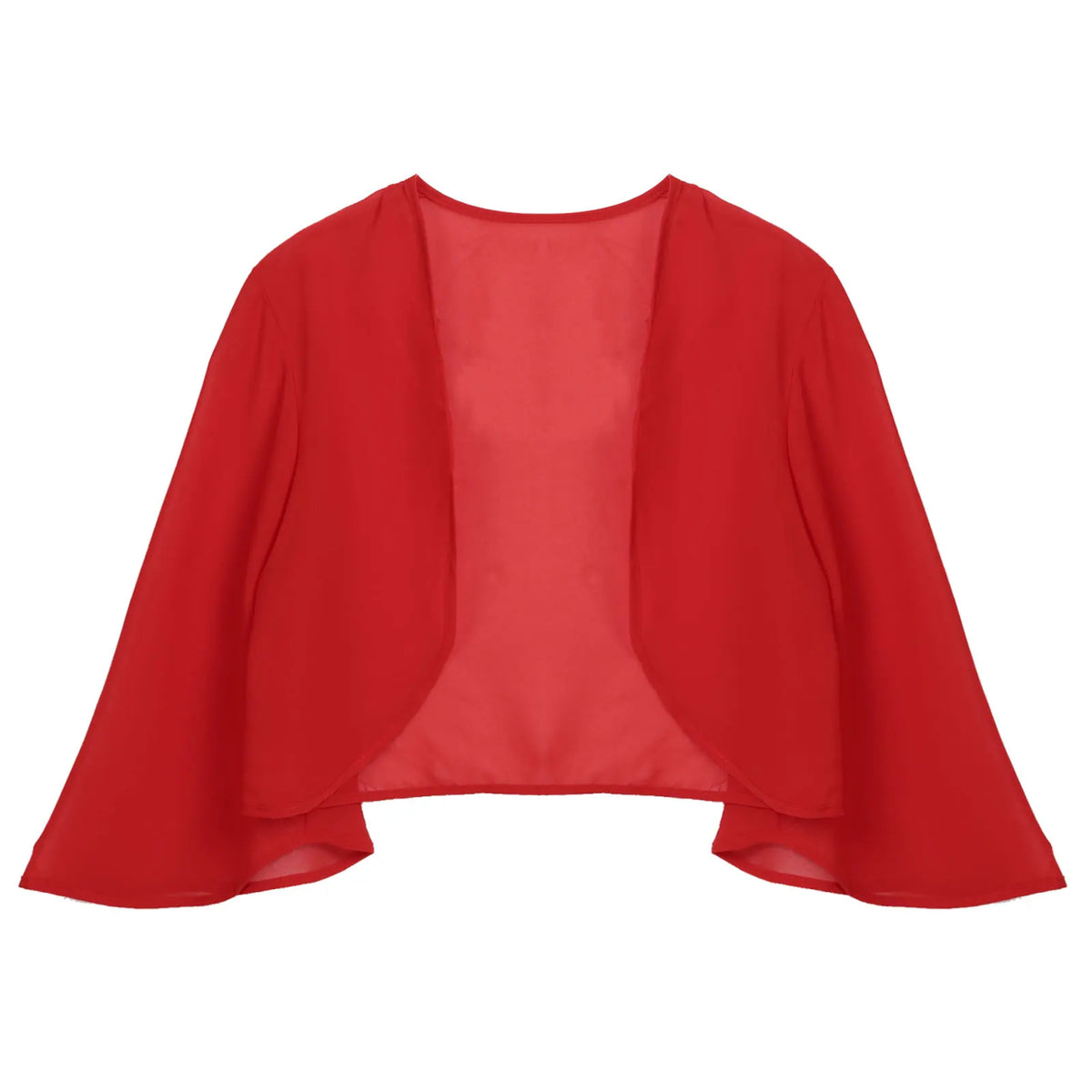 Womens 3/4 Sleeve Chiffon Cardigan Bolero Jacket Summer Elegant Wedding Party Bridal Dress Cover Ups Wraps Shawls Shrug