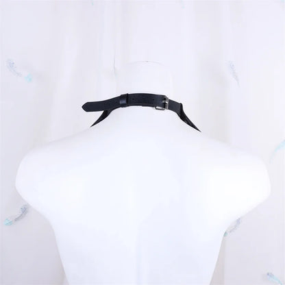 Black Sexy Trendy Rock Gothic Collar Necklaces Jewelry Gothic Leather Belt Rivets Harajuku Punk Choker Necklace for Women Gift