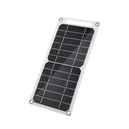 Fast Charging Dual Solar Panel Hiking Camping  USB 5V Waterproof Portable  Mobile Phone Power Bank Charging Detachable fold